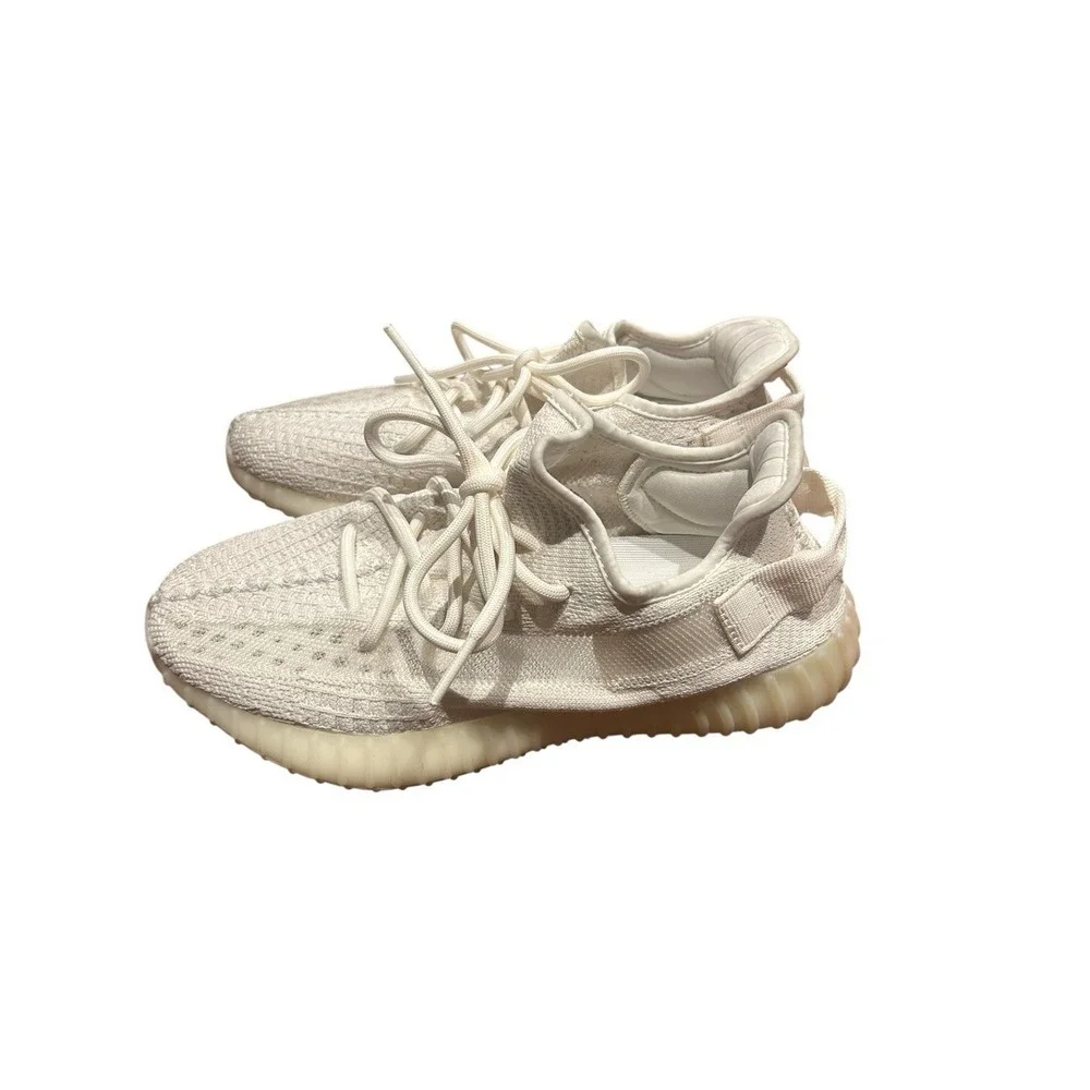 Adidas Mens Yeezy Boost 350V2 HQ6316 White Sneakers Shoes Sz 8 HQ6316 Authentic